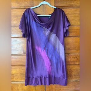 New York & Company Purple Tunic Top